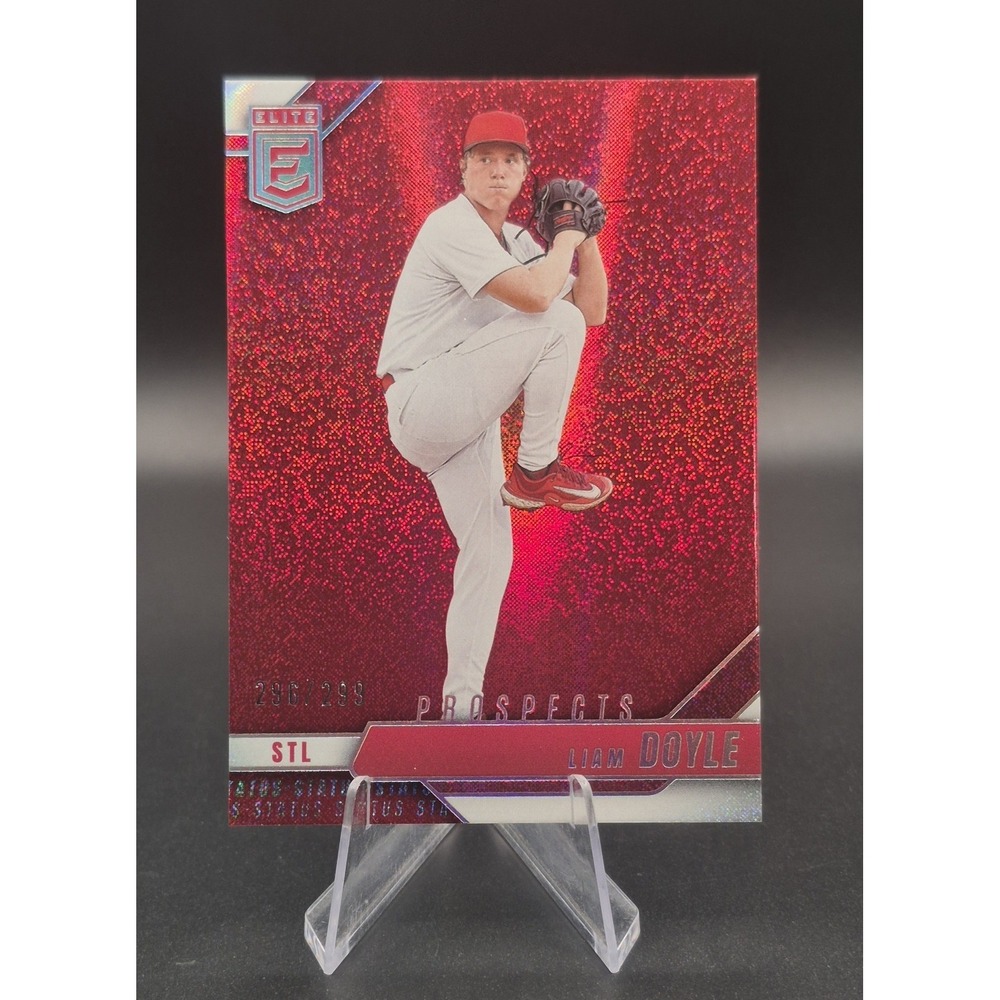 2026 Panini Donruss Elite Liam Doyle #188  Red Sparkle /299 St. Louis Cardinals